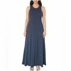 Lou and Grey Signature Soft Blue Sleeveless Tank Dress Stretch Minimal Medium